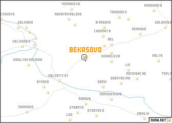 map of Bekasovo