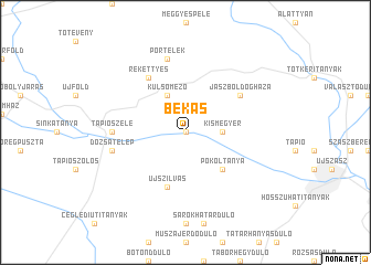 map of Békás