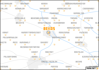 map of Békás