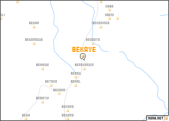 map of Bekaye