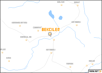 map of Bekçiler