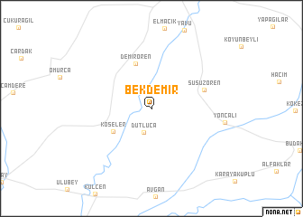 map of Bekdemir