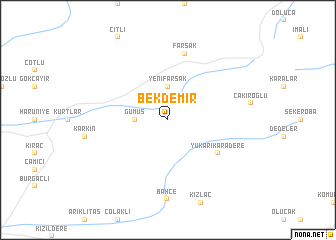 map of Bekdemir