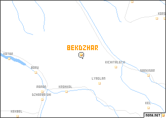 map of Bek-Dzhar