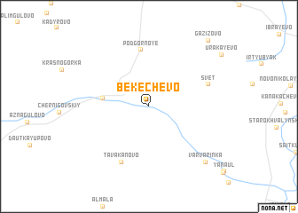 map of Bekechevo