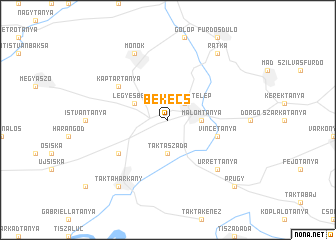 map of Bekecs