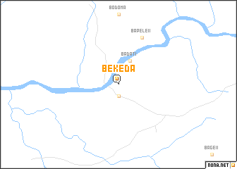 map of Bekeda