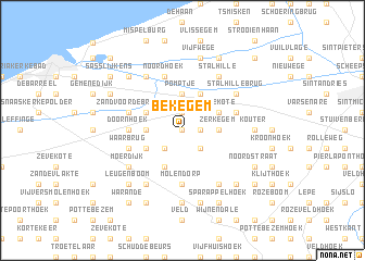 map of Bekegem