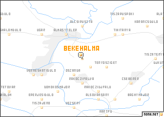 map of Bekehalma