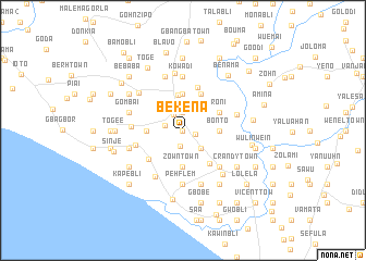 map of Be Kena