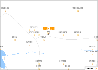 map of Bekéni