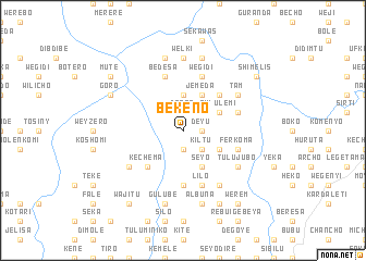 map of Bekeno