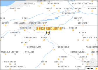 map of Bekesbourne