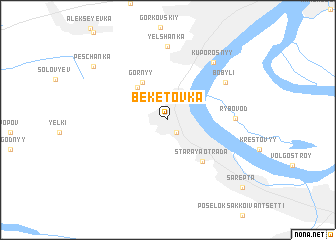 map of Beketovka