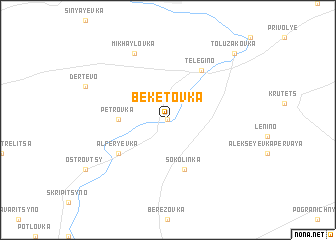 map of Beketovka