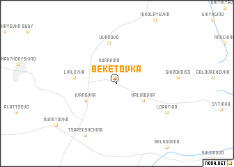 map of Beketovka