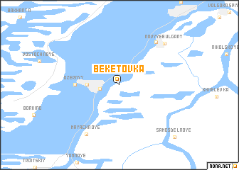 map of Beketovka