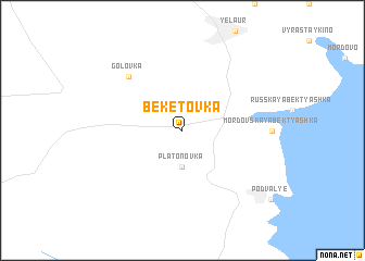 map of Beketovka