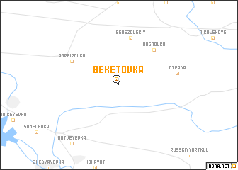 map of Beketovka