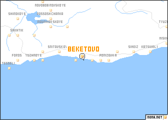 map of Beketovo