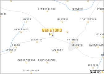 map of Beketovo