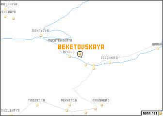 map of Beketovskaya