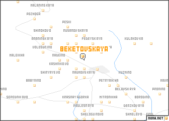 map of Beketovskaya