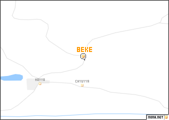 map of Bëkë