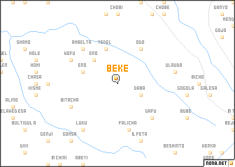 map of Bekē