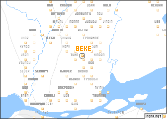 map of Beke