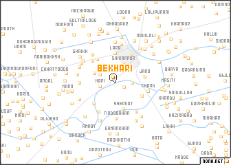 map of Bekhāri