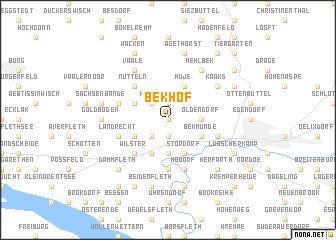 map of Bekhof