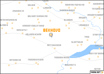 map of Bëkhovo