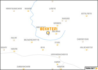 map of Bekhteri