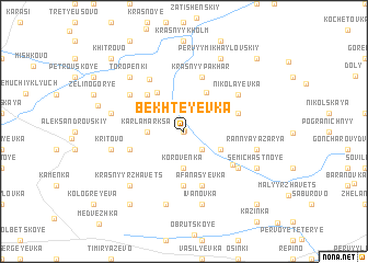 map of Bekhteyevka