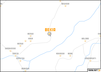 map of Békia