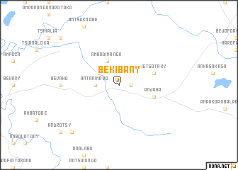 map of Bekibany