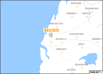 map of Bekidio