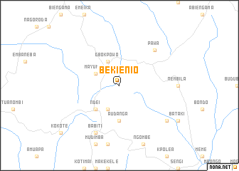 map of Bekienio