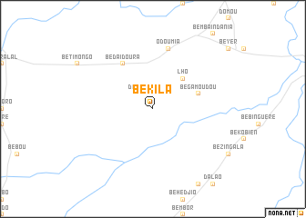 map of Bekila