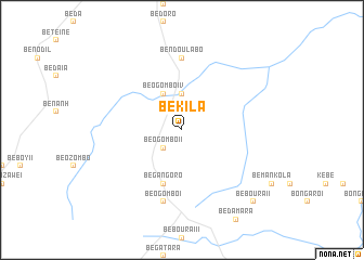 map of Bekila