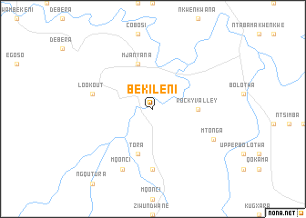 map of Bekileni