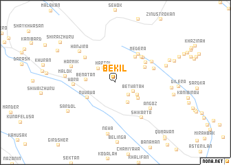 map of Bēkīl
