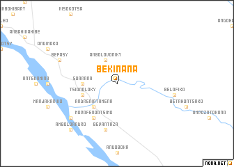 map of Bekinana