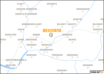 map of Bekinana