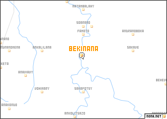 map of Bekinana