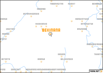 map of Bekinana