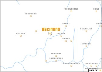 map of Bekinano