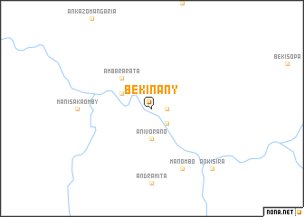 map of Bekinany