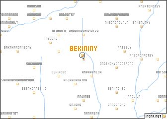 map of Bekininy